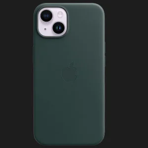 Оригинальный чехол Apple Leather Case with MagSafe для iPhone 14 Plus (Forest Green) в Хмельницком