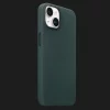 Оригинальный чехол Apple Leather Case with MagSafe для iPhone 14 Plus (Forest Green)