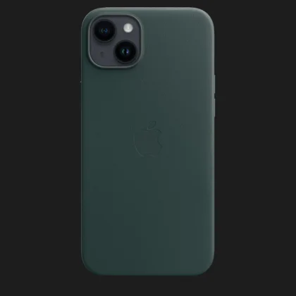 Оригінальний чохол Apple Leather Case with MagSafe для iPhone 14 Plus (Forest Green) в Дніпрі