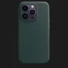 Оригінальний чохол Apple Leather Case with MagSafe для iPhone 14 Pro (Forest Green) (MPPH3)