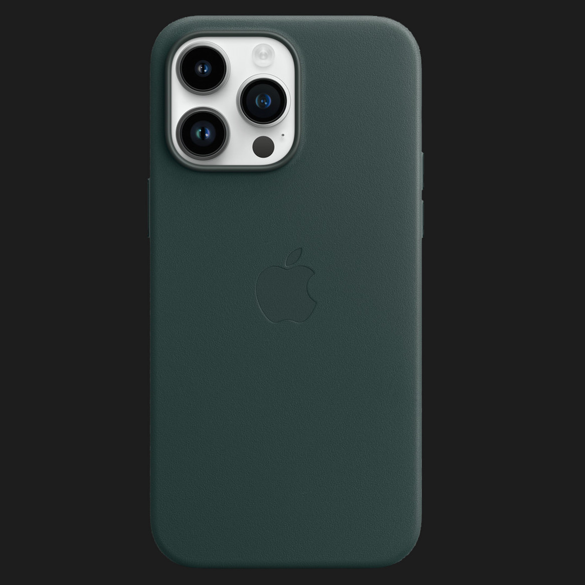 Оригінальний чохол Apple Leather Case with MagSafe для iPhone 14 Pro Max (Forest Green) (MPPN3)