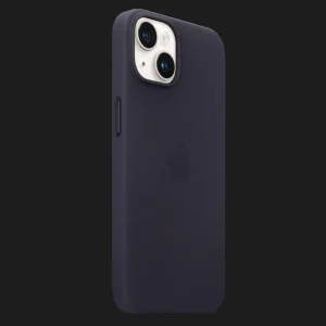 Оригинальный чехол Apple Leather Case with MagSafe для iPhone 14 (Ink) (MPP63) в Белой Церкви