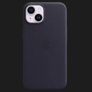 Оригинальный чехол Apple Leather Case with MagSafe для iPhone 14 Plus (Ink) в Хмельницком
