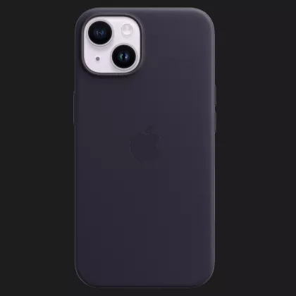 Оригінальний чохол Apple Leather Case with MagSafe для iPhone 14 Plus (Ink) в Дніпрі