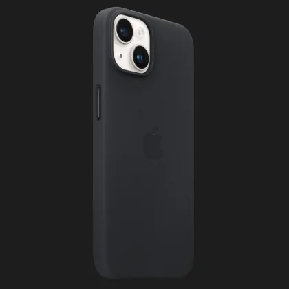 Оригінальний чохол Apple Leather Case with MagSafe для iPhone 14 (Midnight) (MPP43) у Виноградові