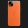 Оригинальный чехол Apple Leather Case with MagSafe для iPhone 14 (Orange) (MPP83)