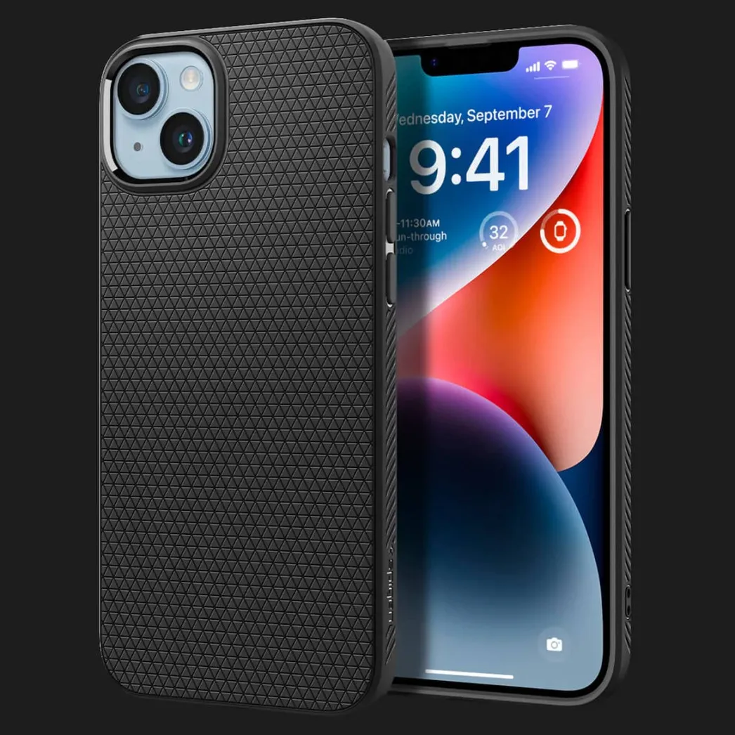 Чехол Spigen Liquid Air для iPhone 14 Plus (Matte Black)
