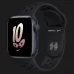 Apple Watch SE 2 44mm Midnight Aluminum Case with Black/Black Nike Sport Band