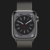 Apple Watch Series 8 41mm GPS + LTE, Graphite Stainless Steel Case with Graphite Milanese Loop (MNJL3, MNJM3)