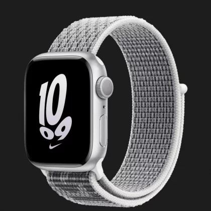 Apple Watch Series 8 45mm Silver Aluminum Case with Summit White/Black Nike Sport Loop в Дрогобыче