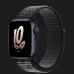 Apple Watch Series 8 45mm Midnight Aluminum Case with Black/Summit White Nike Sport Loop