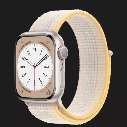 Apple Watch Series 8 45mm Starlight Aluminum Case with Starlight Sport Loop в Полтаве