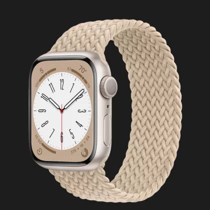 Apple Watch Series 8 45mm Starlight Aluminum Case with Beige Braided Solo Loop в Одессе