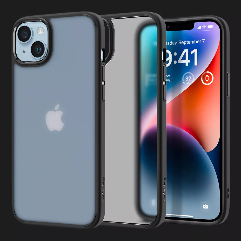 Чехол Spigen Ultra Hybrid для iPhone 14 (Frost Black)