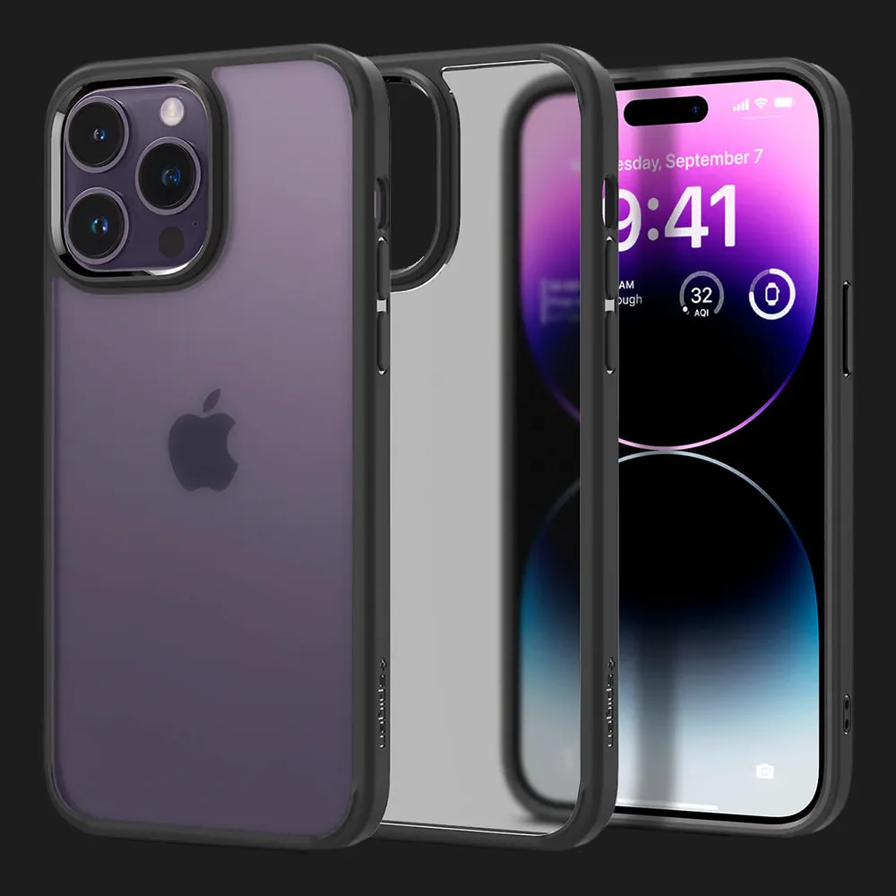Чохол Spigen Ultra Hybrid для iPhone 14 Pro Max (Frost Black)
