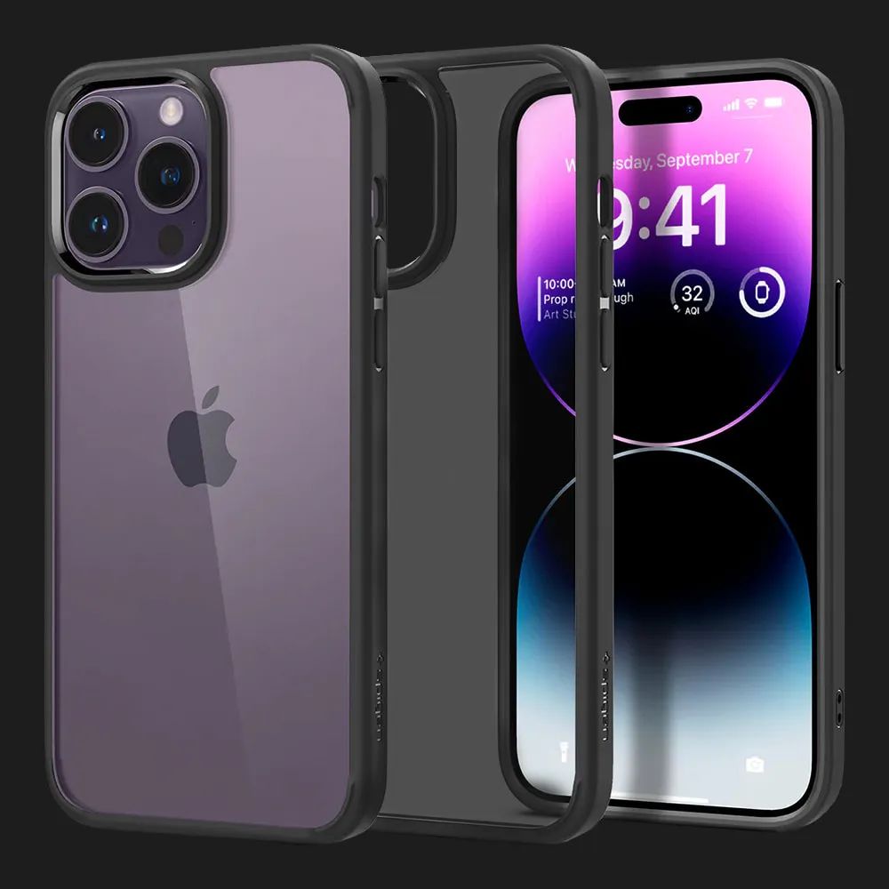 Чехол Spigen Ultra Hybrid для iPhone 14 Pro (Matte Black)