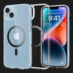 Чехол Spigen Ultra Hybrid Magsafe для iPhone 14 (Carbon Fiber)
