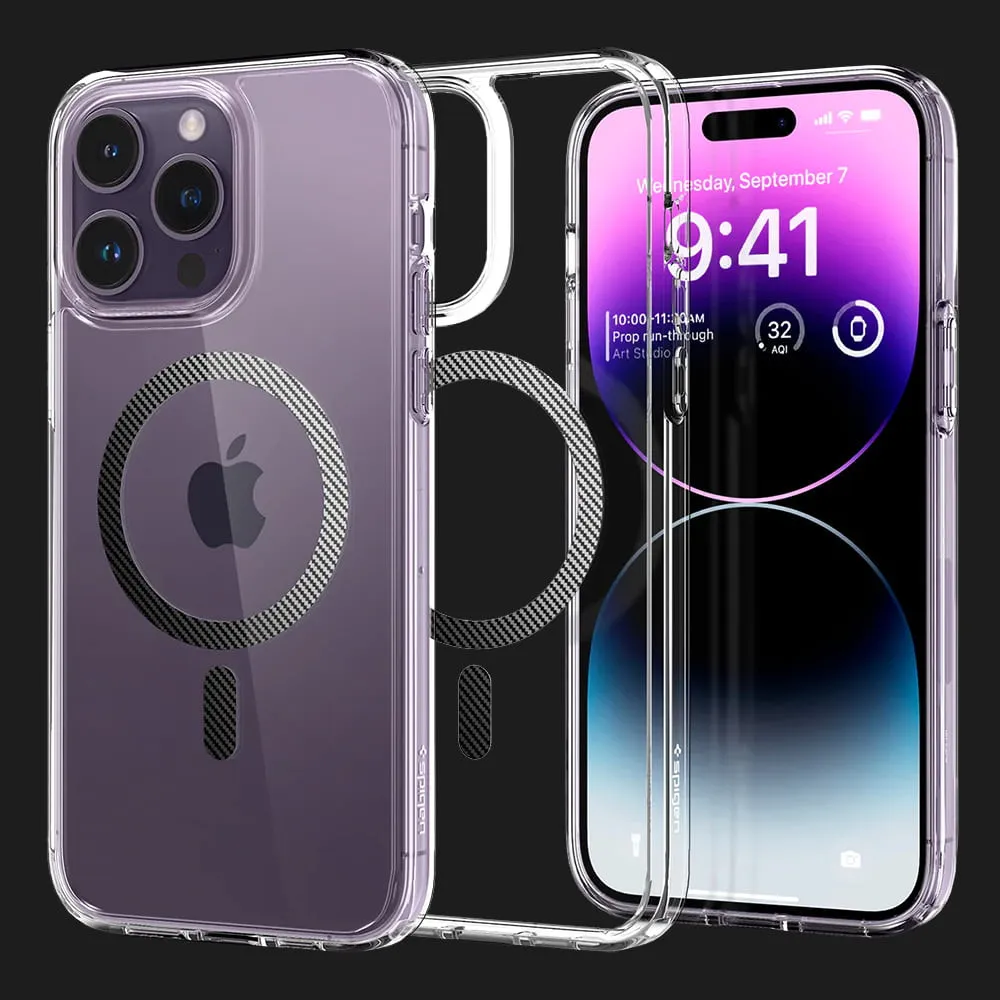 Чехол Spigen Ultra Hybrid Magsafe для iPhone 14 Pro Max (Carbon Fiber)