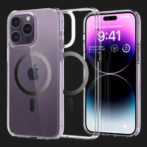Чехол Spigen Ultra Hybrid Magsafe для iPhone 14 Pro Max (Carbon Fiber)