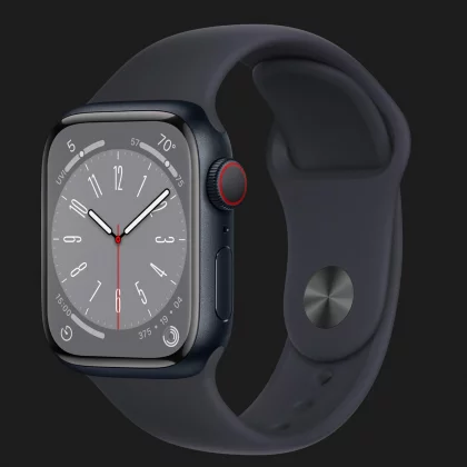 Apple Watch Series 8 41mm GPS + LTE, Midnight Aluminium Case with Midnight Sport Band (MNHV3) в Полтаве