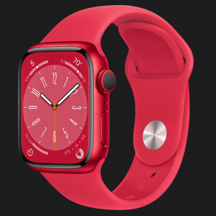Apple Watch Series 8 41mm GPS + LTE, PRODUCT(RED) Aluminum Case with Red Sport Band (MNJ23)