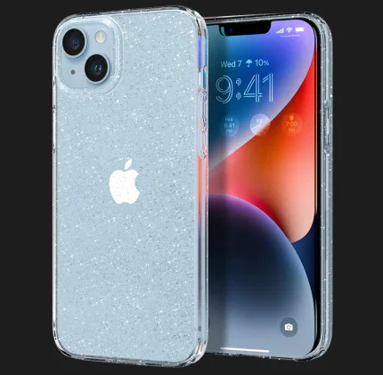 Чехол Spigen Liquid Crystal Glitter для iPhone 14 (Crystal Quartz)
