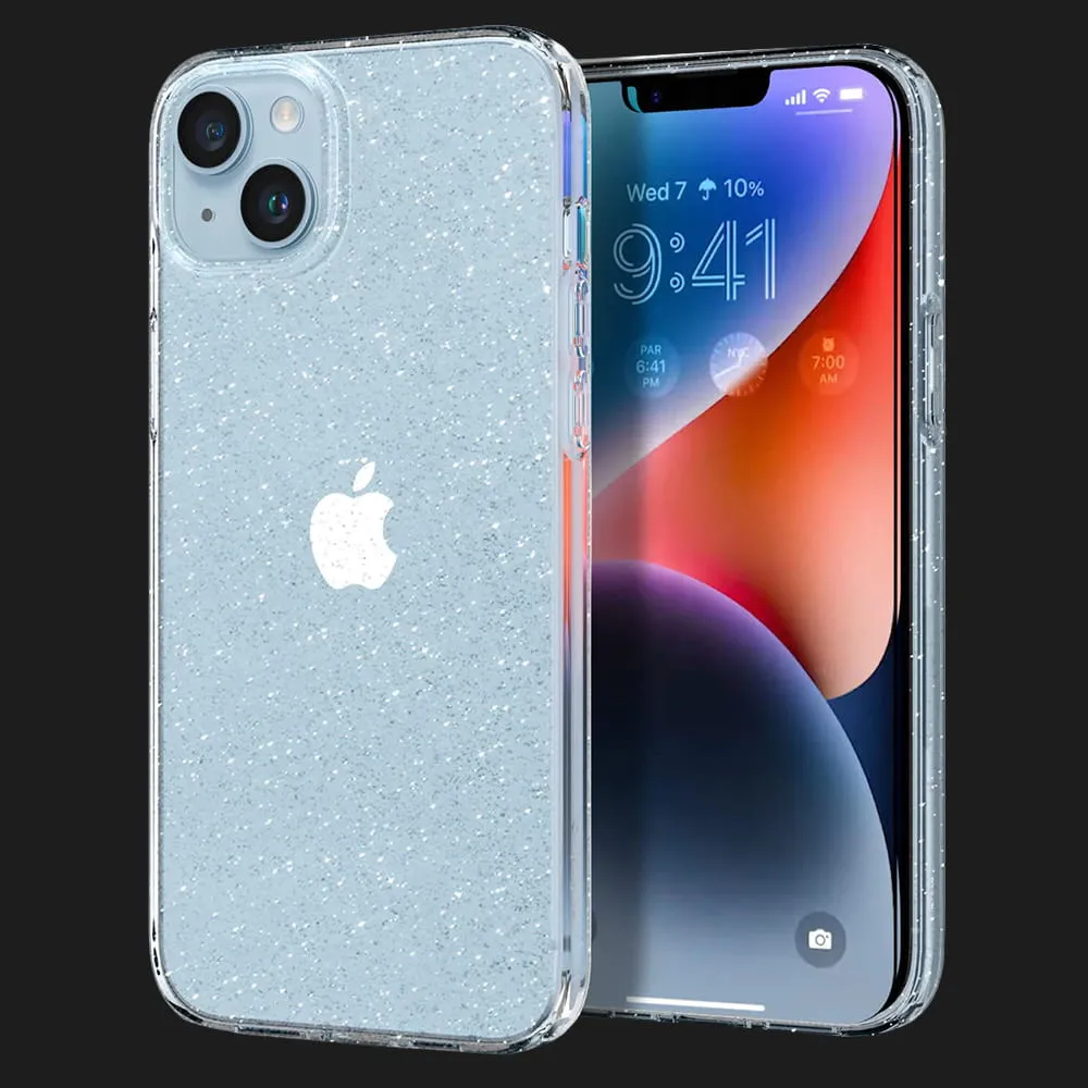 Чехол Spigen Liquid Crystal Glitter для iPhone 14 Plus (Crystal Quartz)