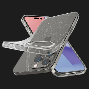 Чехол Spigen Liquid Crystal Glitter для iPhone 14 Pro (Crystal Quartz) в Хмельницком