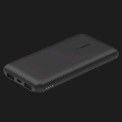 Портативний акумулятор павербанк Belkin 10000mAh, 15W Dual USB-A, USB-C (Black) у Запоріжжі