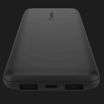 Портативний акумулятор павербанк Belkin 10000mAh, 15W Dual USB-A, USB-C (Black) в Білій Церкві