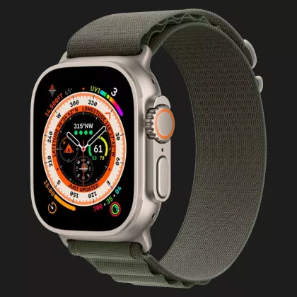 Оригінальний ремінець для Apple Watch 42/44/45/49 mm Alpine Loop Green Size S (MQE23) в Берегові