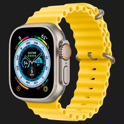 Оригінальний ремінець для Apple Watch 42/44/45/49 mm Ocean Band (Yellow) у Володимирі
