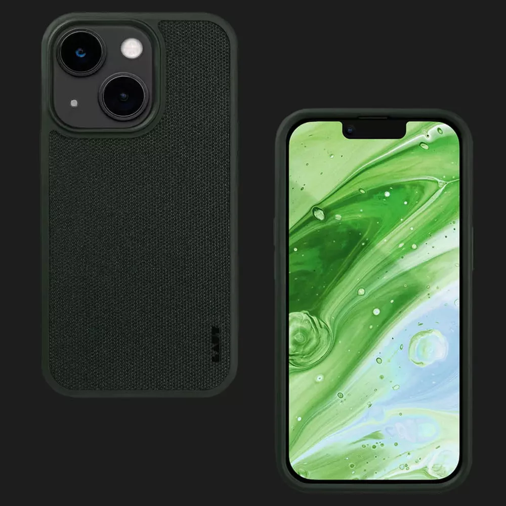 Чехол LAUT Urban MagSafe Cordura для iPhone 14 (Olive)