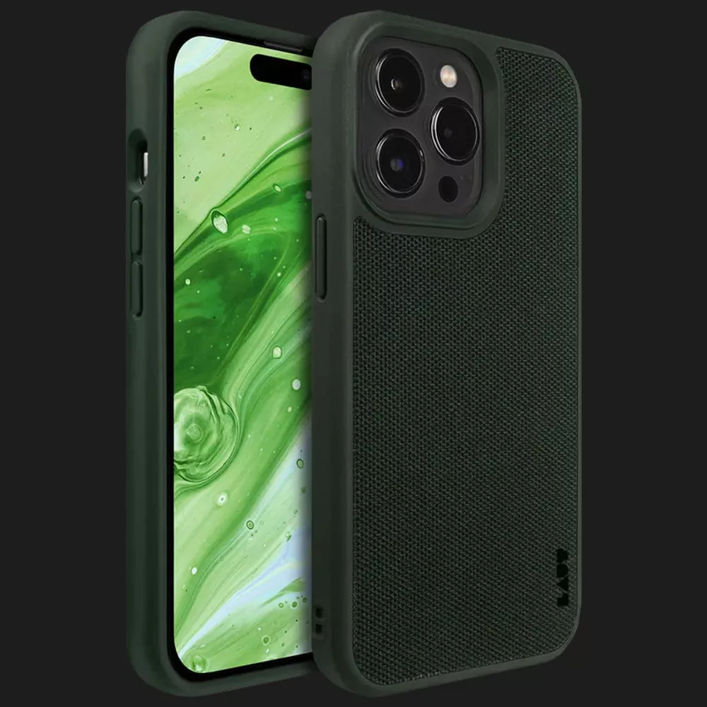 Чехол LAUT Urban MagSafe Cordura для iPhone 14 Pro Max (Olive)