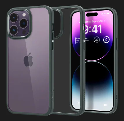 Чохол Spigen Ultra Hybrid для iPhone 14 Pro (Abyss Green)