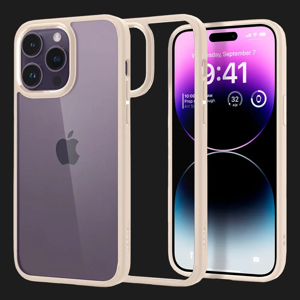 Чехол Spigen Ultra Hybrid для iPhone 14 Pro (Sand Beige)