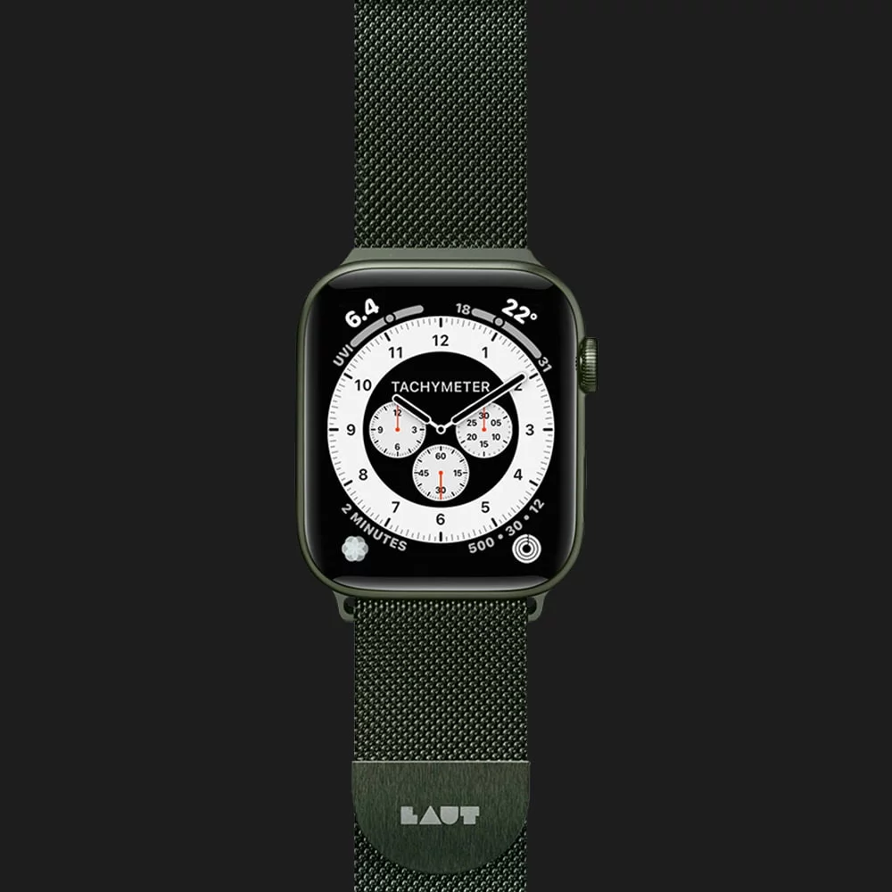 Ремінець LAUT Steel Loop для Apple Watch 44/45/46/49mm (Green)