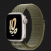 Ремешок Apple Nike Sport Loop для Apple Watch 42/44/45/49 mm (Sequoia/Pure Platinum) (MPJ23)