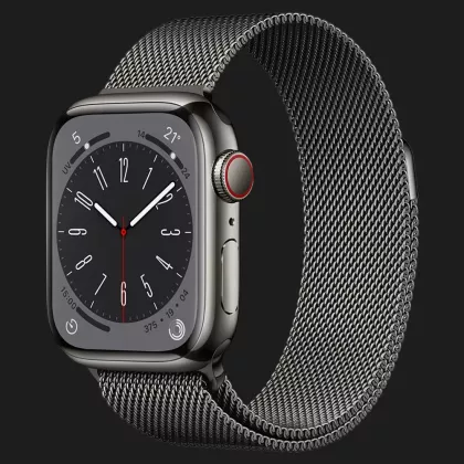 Оригинальный стальной ремешок Apple Milanese Loop для Apple Watch 38/40/41/42mm (Graphite) (MTJM3) в Сваляве