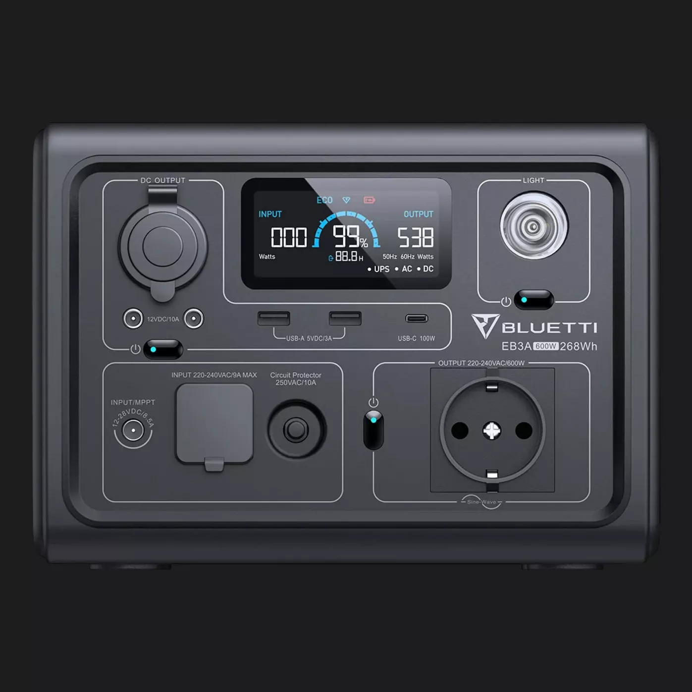 Зарядна станція BLUETTI EB3A (268Wh)