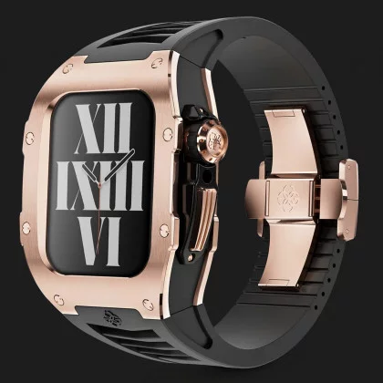 Корпус Golden Concept RST CREPE TITAN with Black Band для Apple Watch 8/7 45mm