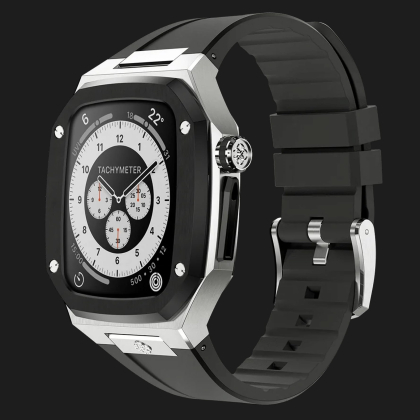 Корпус Golden Concept SP Silver with Black Band для Apple Watch 8/7 45mm в Харкові