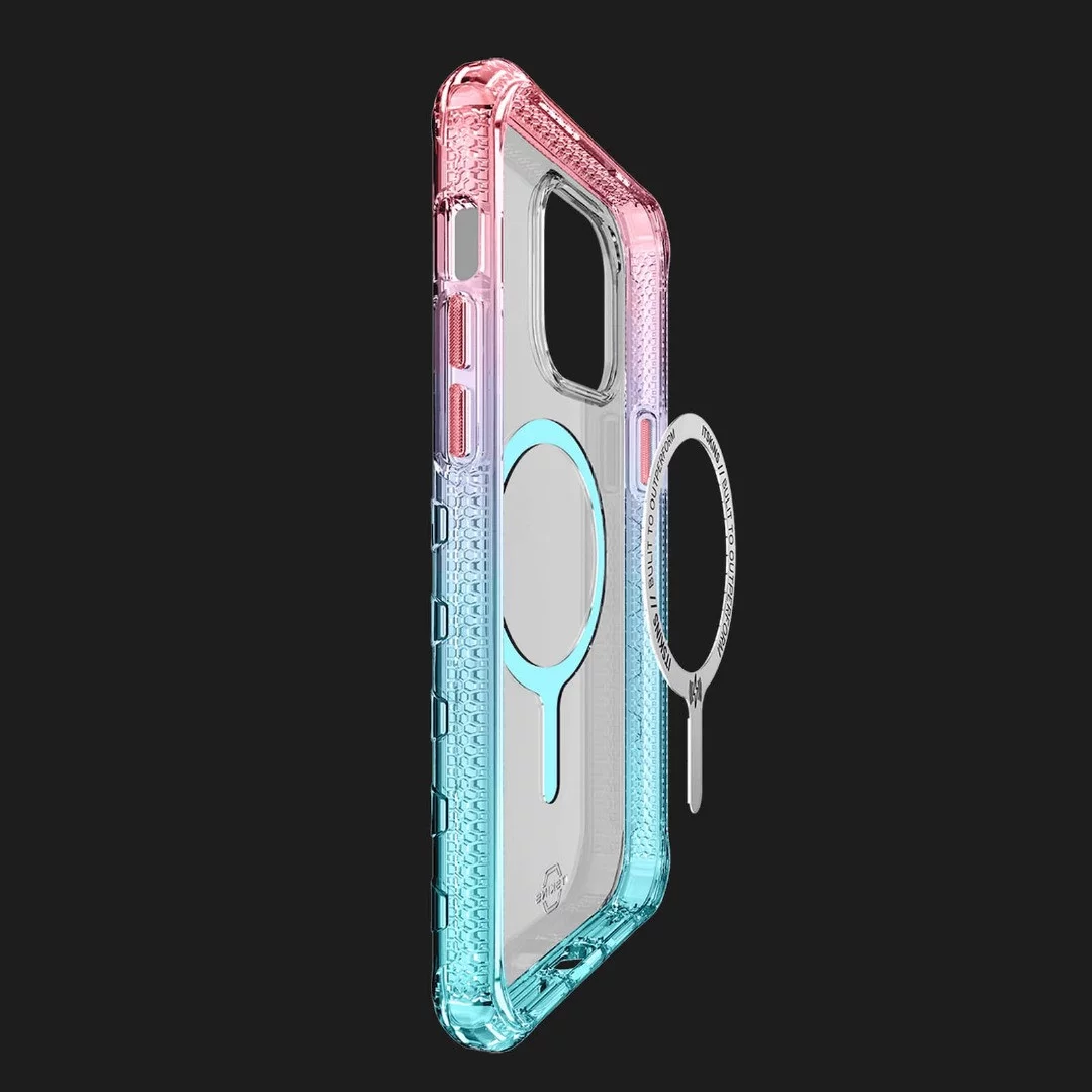 Чохол ITSkins SUPREME R PRISM with MagSafe для iPhone 14 Plus (Light Pink / Light Blue)