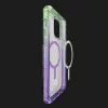 Чехол ITSkins SUPREME R PRISM with MagSafe для iPhone 14/13 (Light Green / Light Purple)