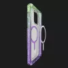 Чохол ITSkins SUPREME R PRISM with MagSafe для iPhone 14/13 (Light Green / Light Purple)