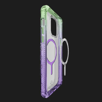Чохол ITSkins SUPREME R PRISM with MagSafe для iPhone 14/13 (Light Green / Light Purple)