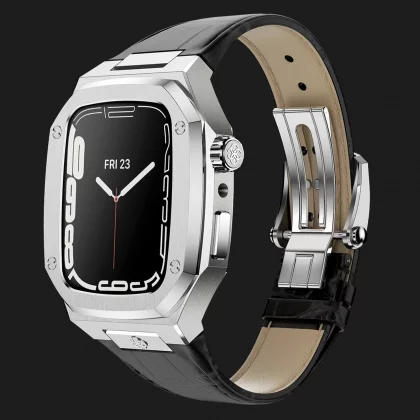 Корпус Golden Concept CL Silver with Black Band для Apple Watch 8/7 45mm