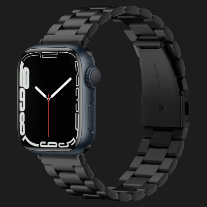 Ремінець Spigen Modern Fit для Apple Watch 42/44/45/49mm (Black) в Полтаві