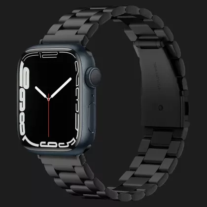 Ремінець Spigen Modern Fit для Apple Watch 42/44/45/49mm (Black) в Нетішині