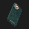 Чохол Elements Njord Salmon Leather MagSafe для iPhone 14 Pro (Green)